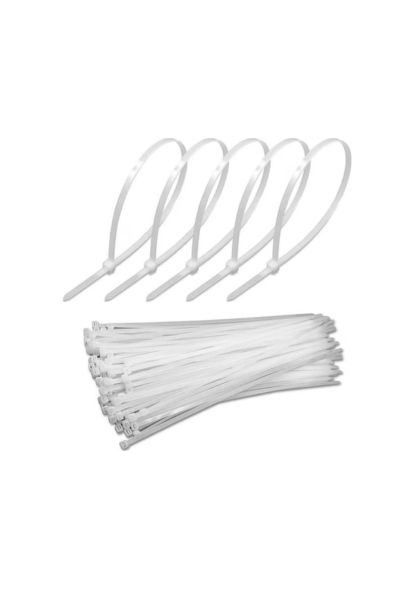 Resim Cırt Kelepçe 4.8 X 380 38 Cm Kablo Bağı Beyaz 100 Lü Pk Adet Fiyat 