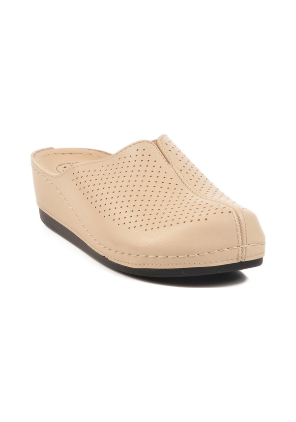 Resim Aspor Bej Anatomik Kadın Sabo Terlik Çok Renkli 