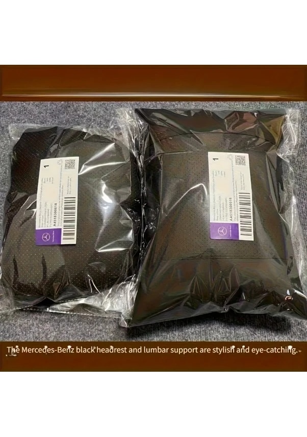 Resim Topshop1 2 Adet Mercedes-benz Lüks Oto Koltuk Minder Seti - Chestnut Brown Renk 