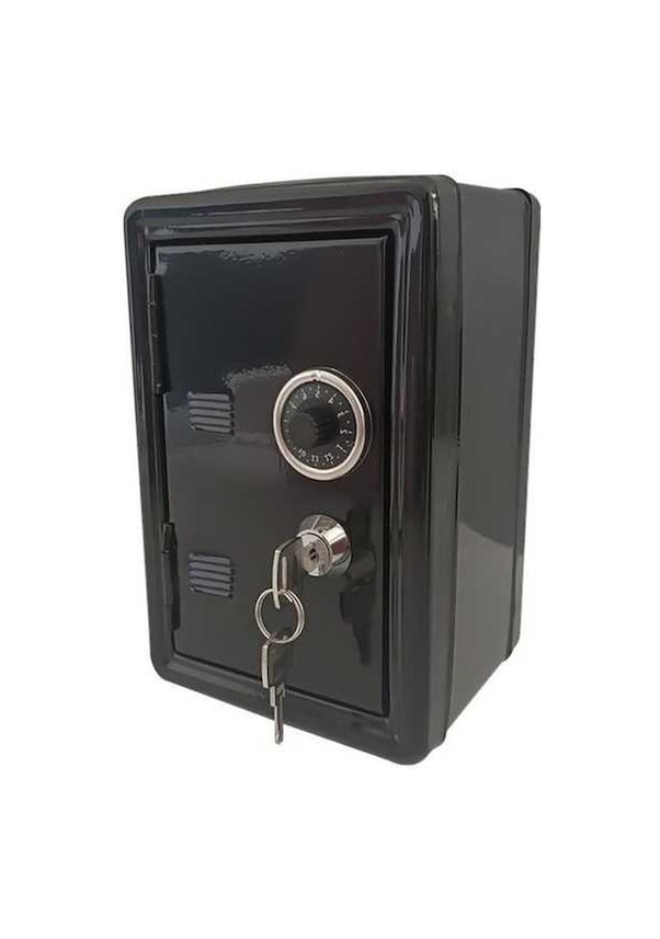 Resim Tongxida Yaratıcı Siyah Para Kutusu Nakit Tasarruf Kutusu Kırmızı 