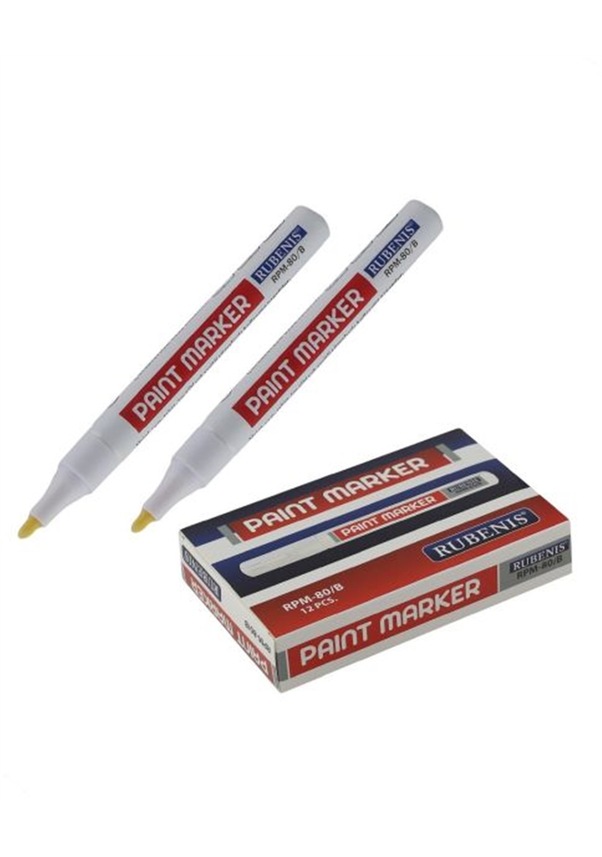 Rubenis Paint Marker Kalem Beyaz 12 li Kutu Fiyatları ve Özellikleri
