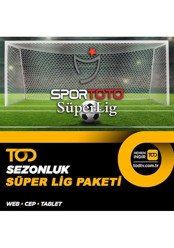 Tod Sezonluk Süper Lig Paketi - (Web + Cep + Tablet) (483369563) Tod Sezonluk Süper Lig Paketi - (Web + Cep + Tablet) (483369563)