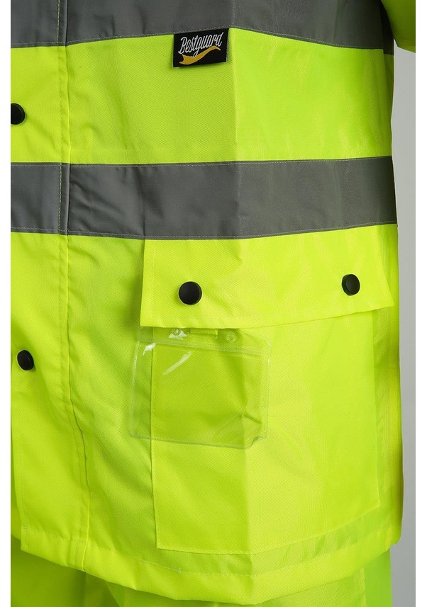 Resim Bestguard Yağmurluk Oxford Reflektörlü Takım Sarı 