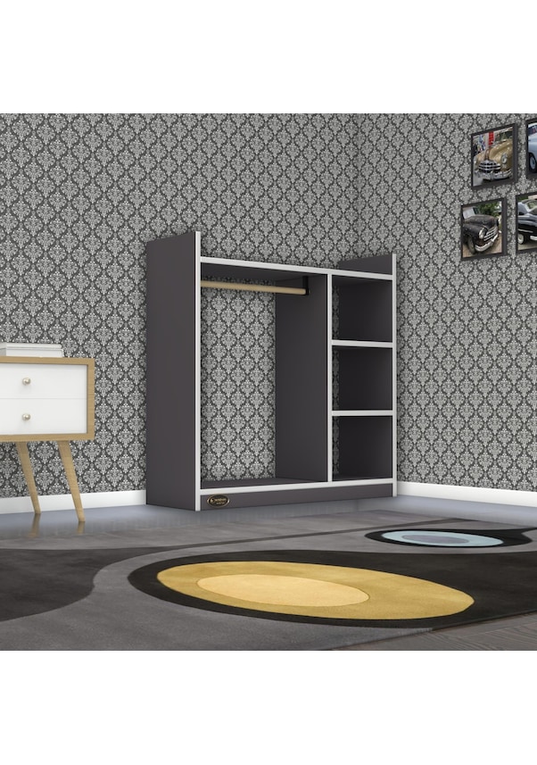 Resim Kenzlife giysi dolabı turabi 090*090*30 gri 