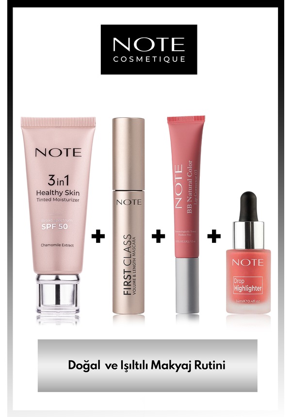 Note Doğal Ve Işıltılı Makyaj Rutini Makyaj Seti 4'lü Fiyatları ve ...