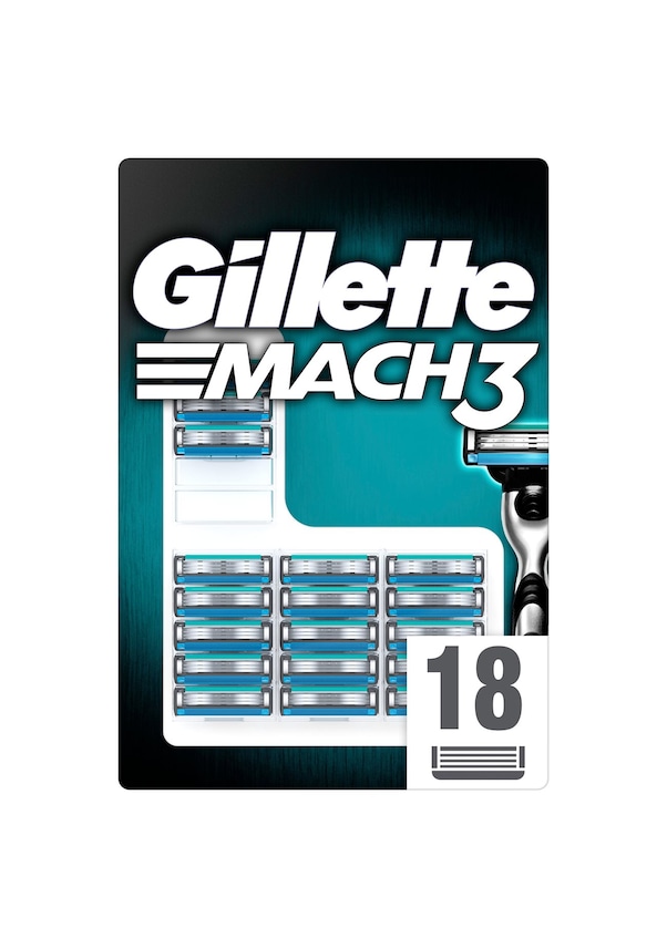 Gillette Mach3 Yedek Tıraş Bıçağı 18'li Gillette Mach3 Yedek Tıraş Bıçağı 18'li