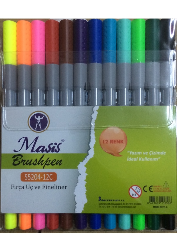 Masis Double 12’Li Brush/Fineliner Kalem Seti Fiyatları Ve Özellikleri