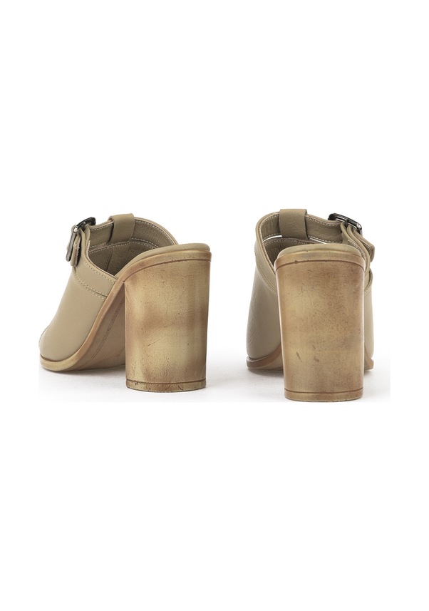 Resim Ziya, Kadın Hakiki Deri Topuklu Terlik 1511020z1703 Bej 1511020z1703 340 Bej 