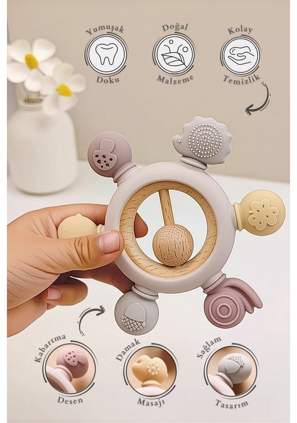 Resim Konesam Bacak Masaj Cihazı, 360 Sarımsı Masaj, Kas Alıcı, 5 Bağımsız Rulman, Güzelleştirici Bacak Çizgileri, Ayarlanabilir Genişlik Pembe 