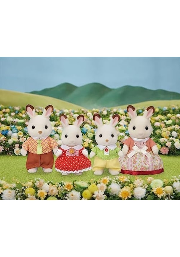 Resim Sylvanian Families 4150 Tavşan Ailesi 000 Açık Krem 