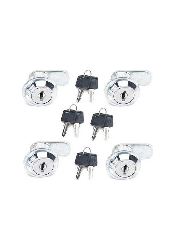 Resim Tongxida A2922-02 4 Adet 15mm Silindir Kilidi, Kam Kilitler, Çekmece & Dolap İçin 