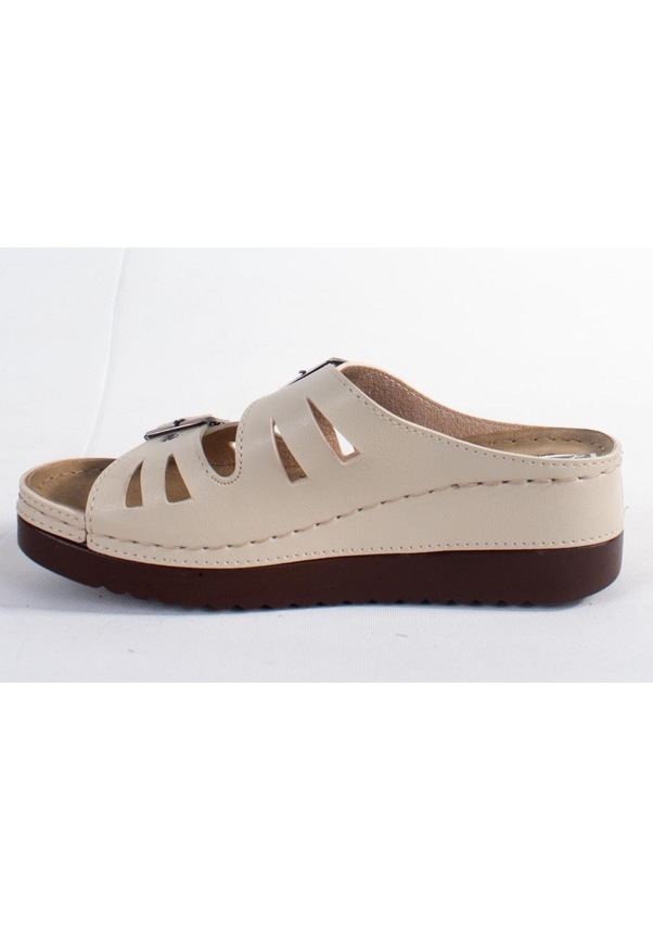 Resim Dagoster Dza37-3001 Bej Günlük Ortopedik Kadın Terlik 