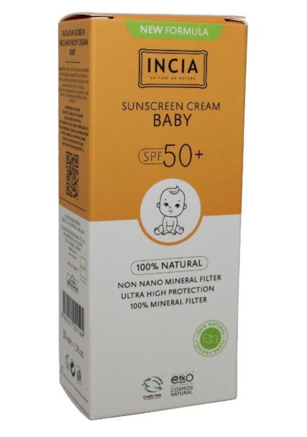Incia Sun Screen Baby Spf50 Güneş Kremi 50 ML Fiyatları ve Özellikleri