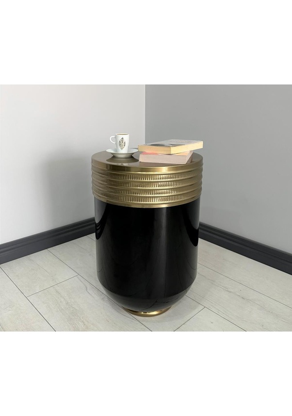 Ottoman Dekoratif Eskitme Parlak Siyah Darbuka Sehpa 60 Cm Fiyatları ve