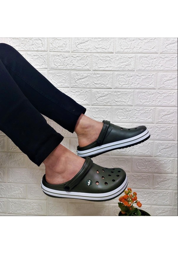 Resim Akınalbella 195 Haki Hastane Aşçı Hafif Rahat Sabo Terlik 001 