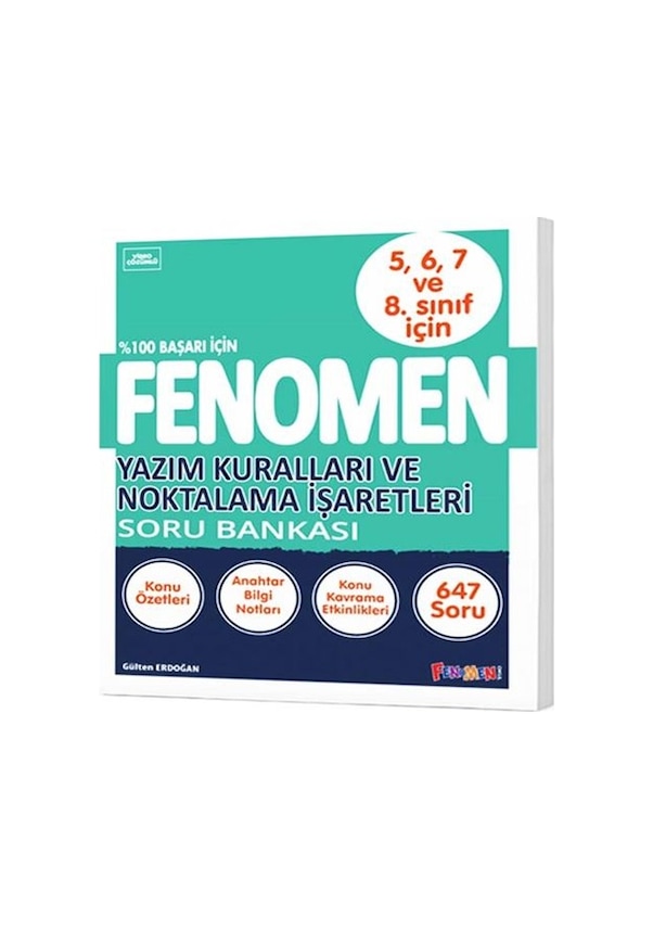 Fenomen Okul 5. 6. 7. Ve 8. Sınıf Yazım Kuralları Ve Noktalama ...