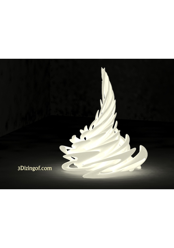 Resim Opencart Alevli Abajur - Dizingof Tarafından Sadece Plastik Aparattır 