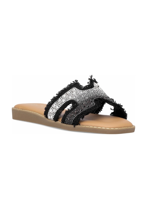 Resim Guja 25y177-1 Kadın Taşlı Düz Terlik Siyah Siyah 