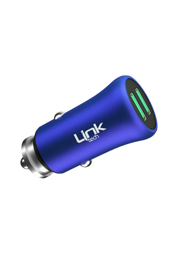 Resim Linktech M580 12W 2.4A Metal Araç Içi Şarj Aleti Adaptör (Başlık) 