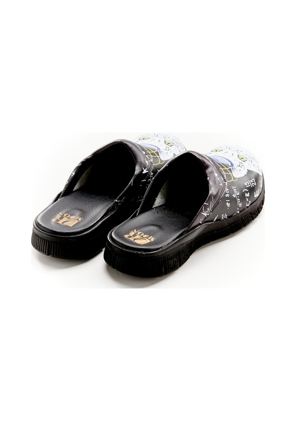 Resim Kelebek Desenli Comfortflex Taban Sabo Terlik Siyah 