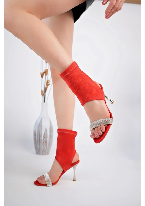 Resim Brit Turuncu Süet Booite Turuncu 