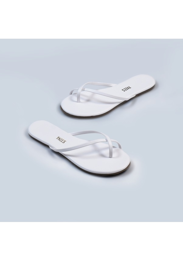 Resim Kadın Çapraz Beyaz Parmak Arası Terlik Beyaz 