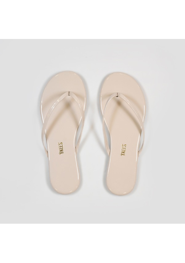 Resim Tkees Kadın Klasik Günlük Parmak Arası Terlik Bej-rugan Bej 