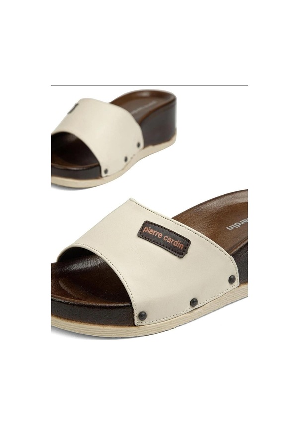 Resim Pierre Cardin 7030 Yüksek Rahat Taban Tek Bant Kadın Terlik 001 