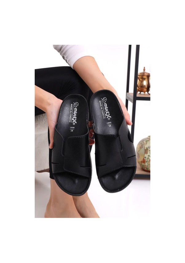 Resim Mulex 10652 Kadın Terlik Comfort Anatomik Kadın Ev Dışarı Terliği 