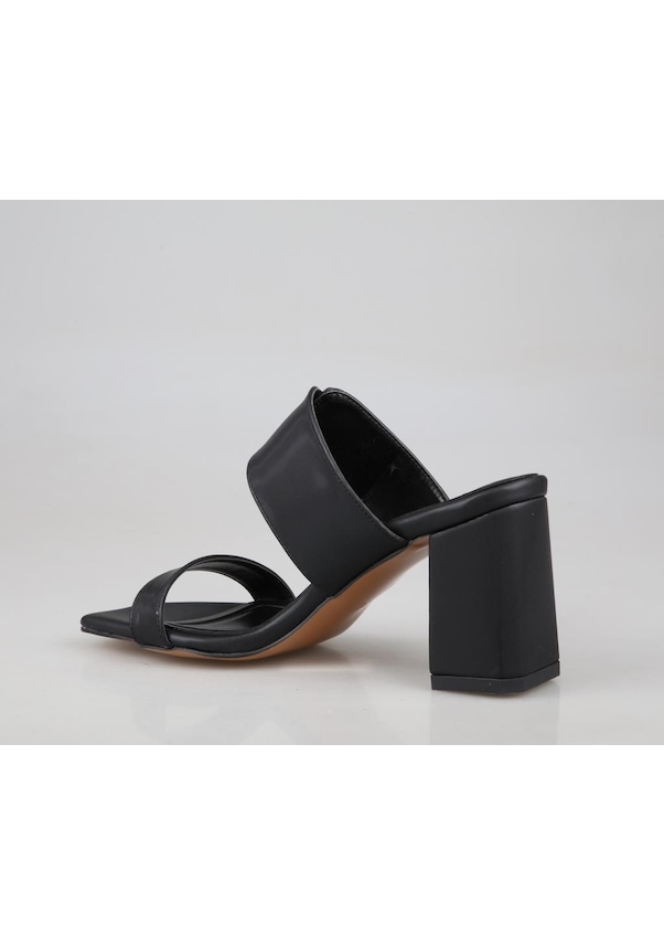 Resim Miss Park Moda K6000 Topuklu Siyah Kadın Terlik Siyah 