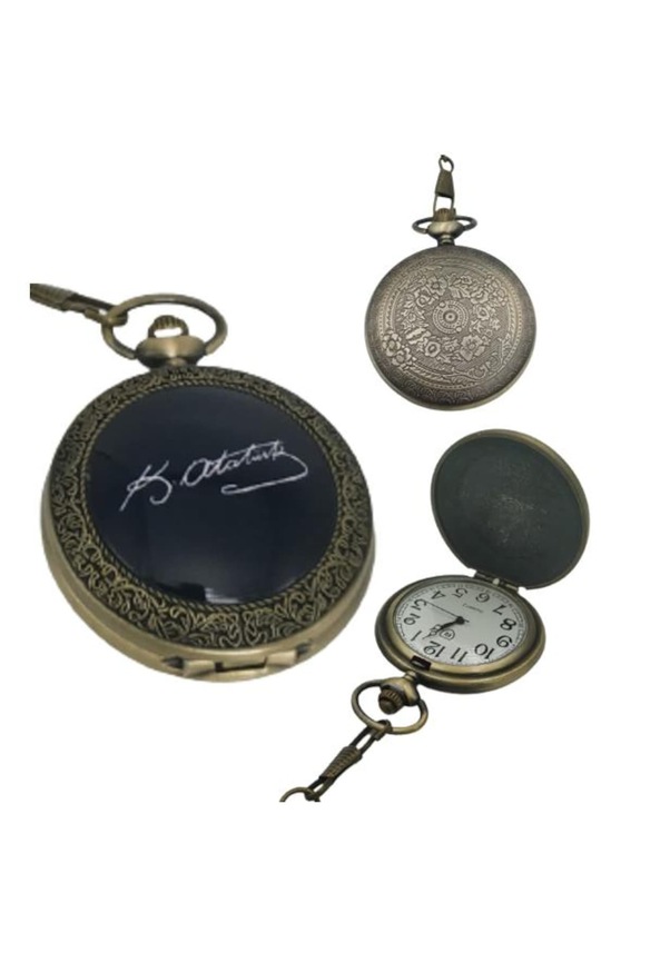 Profisher R0008KAB Atatürk İmzalı 46 MM Klasik Köstekli Cep Saati Profisher R0008KAB Atatürk İmzalı 46 MM Klasik Köstekli Cep Saati