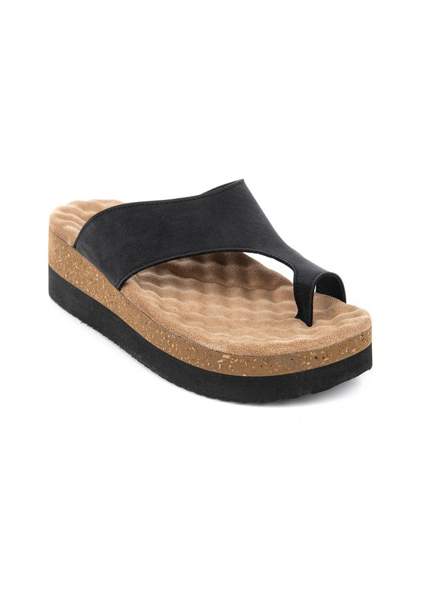 Resim Muya Hora Anatomik Taban Topuk Dikeni Kadın Terlik Siyah 