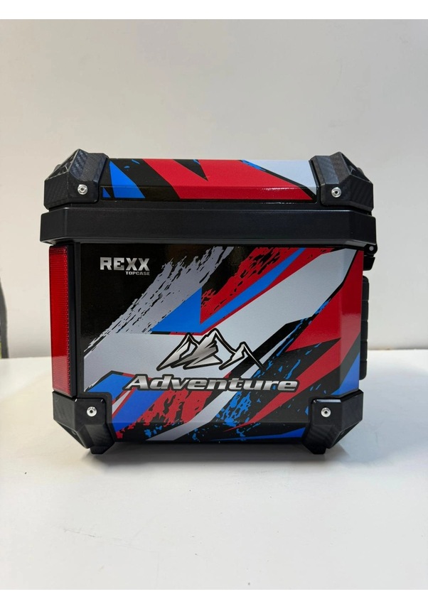 Resim Rexx 45 Litre Abs Motosiklet Arka Çanta - 03-renkli Tek Renk 