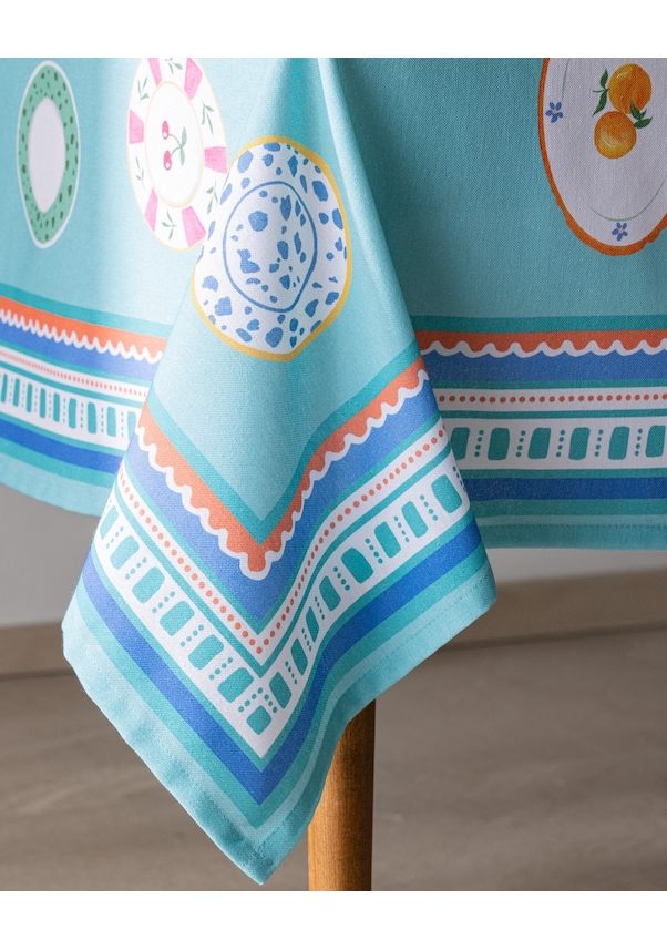 Resim Madame Coco Souane Masa Örtüsü - Turkuaz - 150x250 Cm 8684427278086 Yeşil 