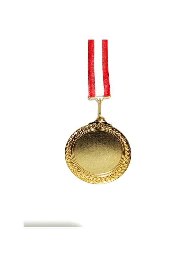 Baskısız Boş Madalya Altın Gümüş Bronz Yazısız Madalya + Kurdele
