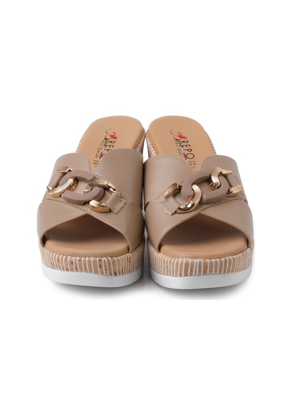 Resim Beıge Terlik Kadın Diğer 51102-e4 Repo Beige Bej 