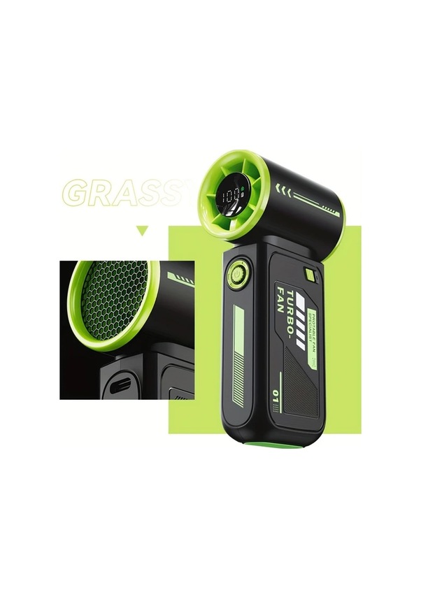 Boatshop1 Green N115 Kompakt Taşınabilir Mini El Fanı 3600mah Usb Type ...