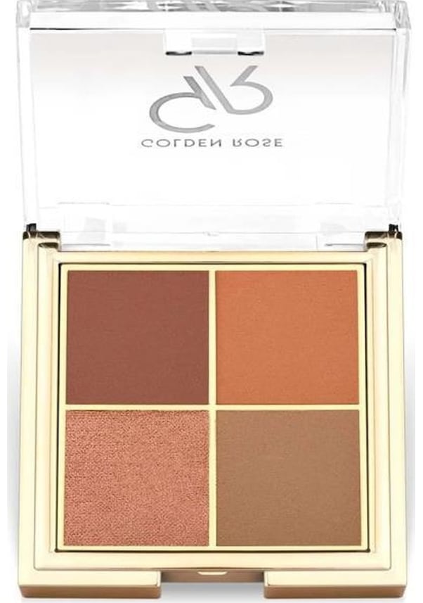 Resim Golden Rose Quattro Eyeshadow Palette 05 Red Brick Göz Far Paleti 