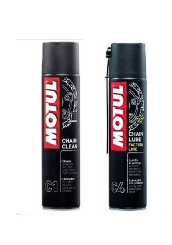 Motul C1 Chain Clean + C4 Chain Lube Factory Line 2 x 400 ML Fiyatları