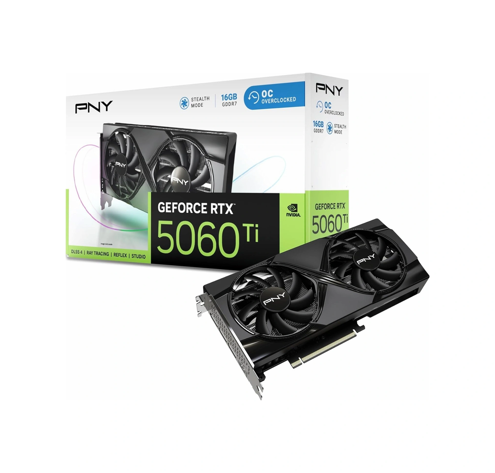 Resim Pny Dual Geforce Rtx 5060 Ti Oc 16gb Gddr7 128bit Hdmı/dp Ekran Kartı 