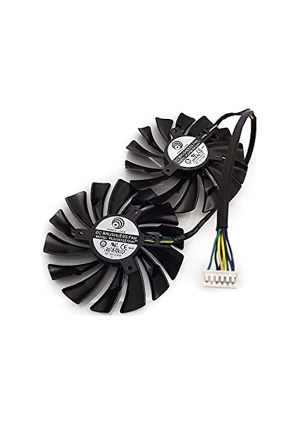 2 Ventilateurs 95mm PLD10010S12HH 6Pin Pour Carte Graphique MSI GTX 970 - Refroidissement VGA