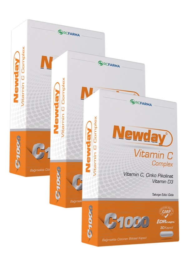 Newday Vitamin C Complex Kapsül 3X Fiyatları ve Özellikleri