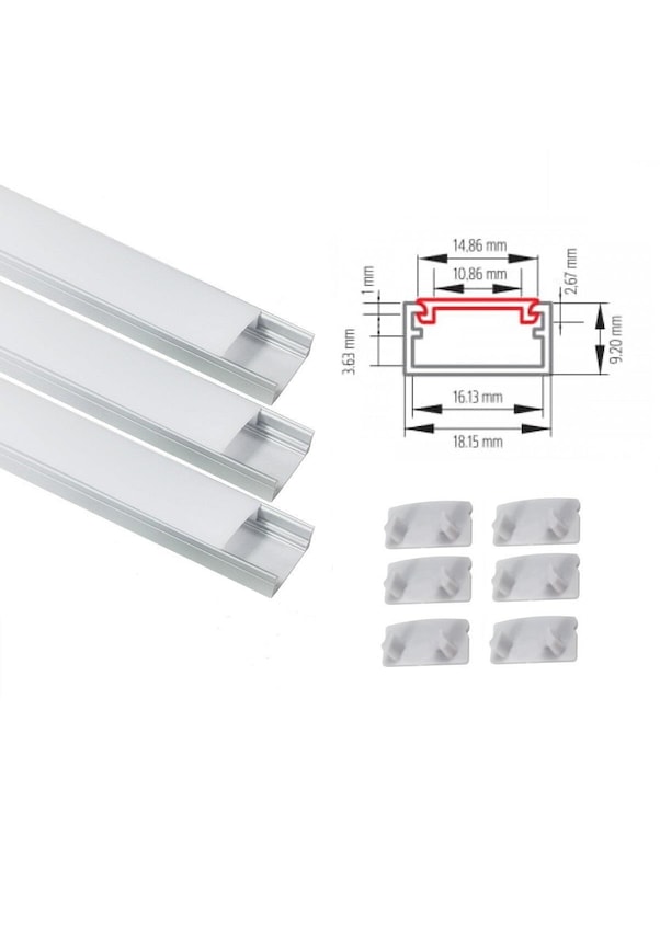 SESE ALÜMİNYUM LED KANALI LED PROFİLİ VE BEYAZ ÜST KAPAĞI 3X1 MET SESE ALÜMİNYUM LED KANALI LED PROFİLİ VE BEYAZ ÜST KAPAĞI 3X1 MET