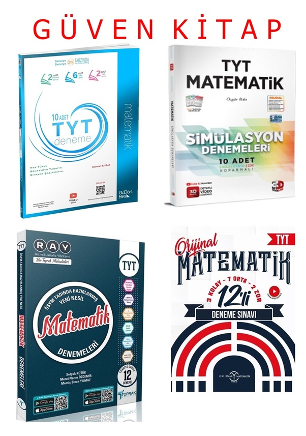 3d Toprak Orijinal 345 Yayınları Tyt Matematik Deneme Seti Fiyatları Ve ...