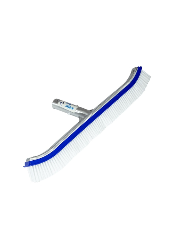 Resim Kavisli 45'Lik Alüminyum Destekli Plastik Telli Havuz Fırçası 