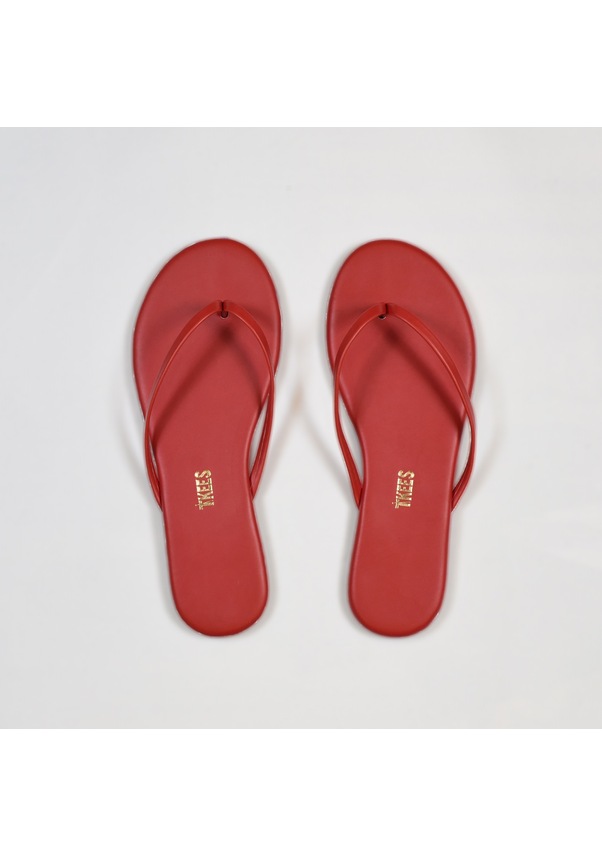 Resim Tkees Kadın Klasik Günlük Parmak Arası Terlik Kırmızı 