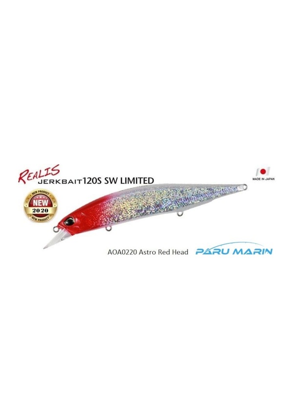 Señuelo Duo Realis Jerkbait 120 SP SW / DPA0384 Fire Sardine - Tienda de artículos de pesca
