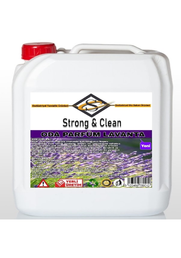 Strong&Clean Oda Parfüm Lavanta Yeni 5 KG