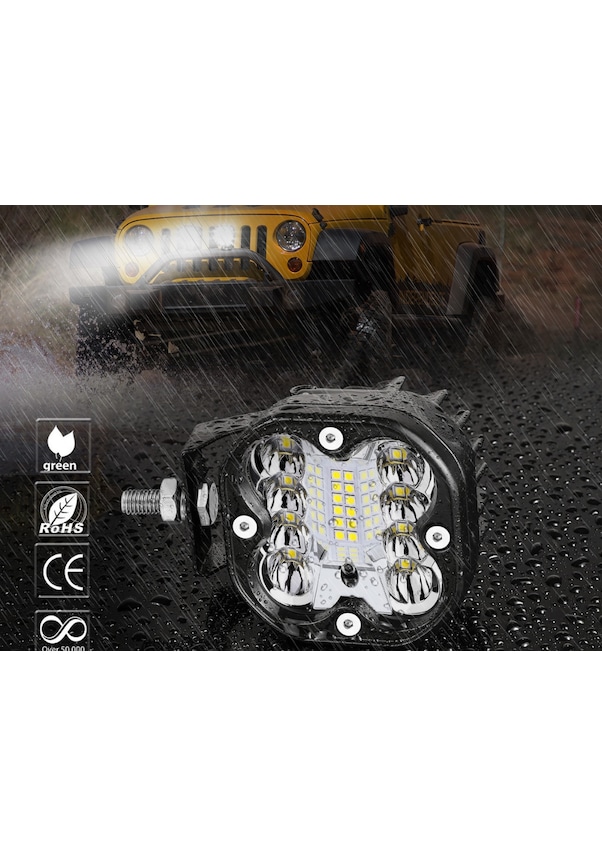 12 Led 36w Su Geçirmez Off Road Çalışma Tekne Lambası