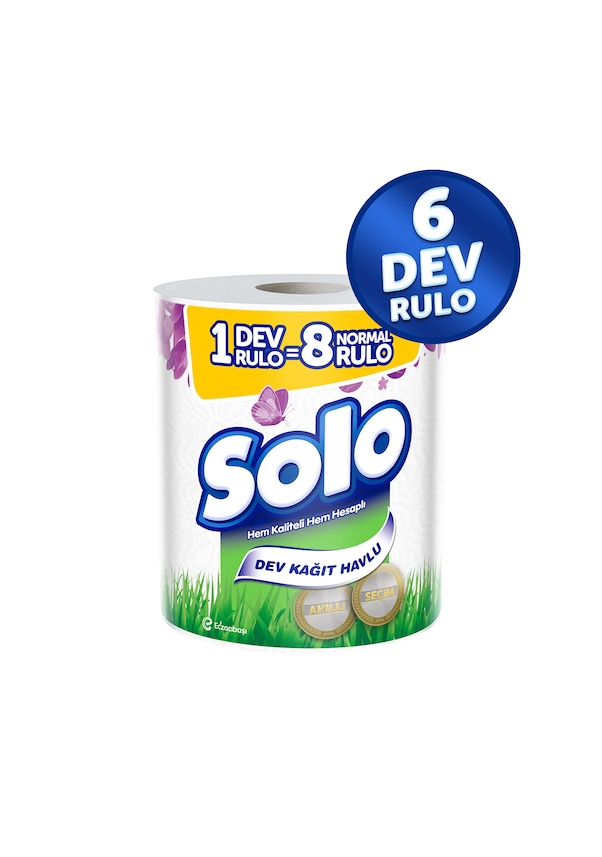 Solo Dev Rulo Kağıt Havlu 6'lı Set (1=8) 48 rulo